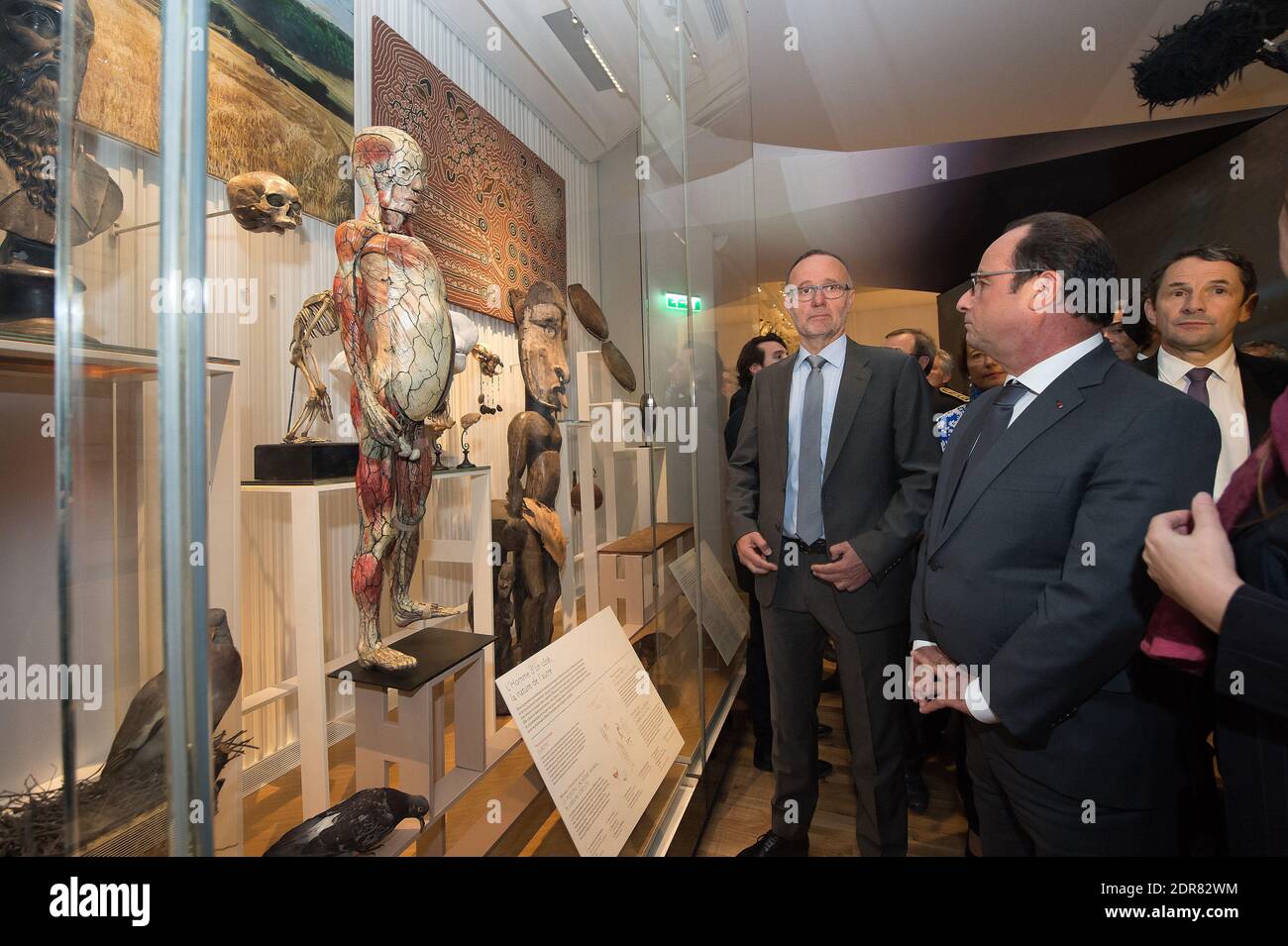 French President Francois Hollande along with Museum National d ...