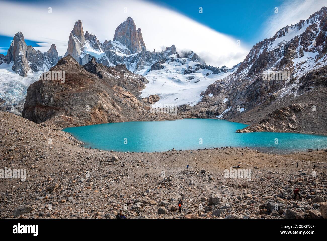 Laguna De los Tres in Patagonia Stock Photo
