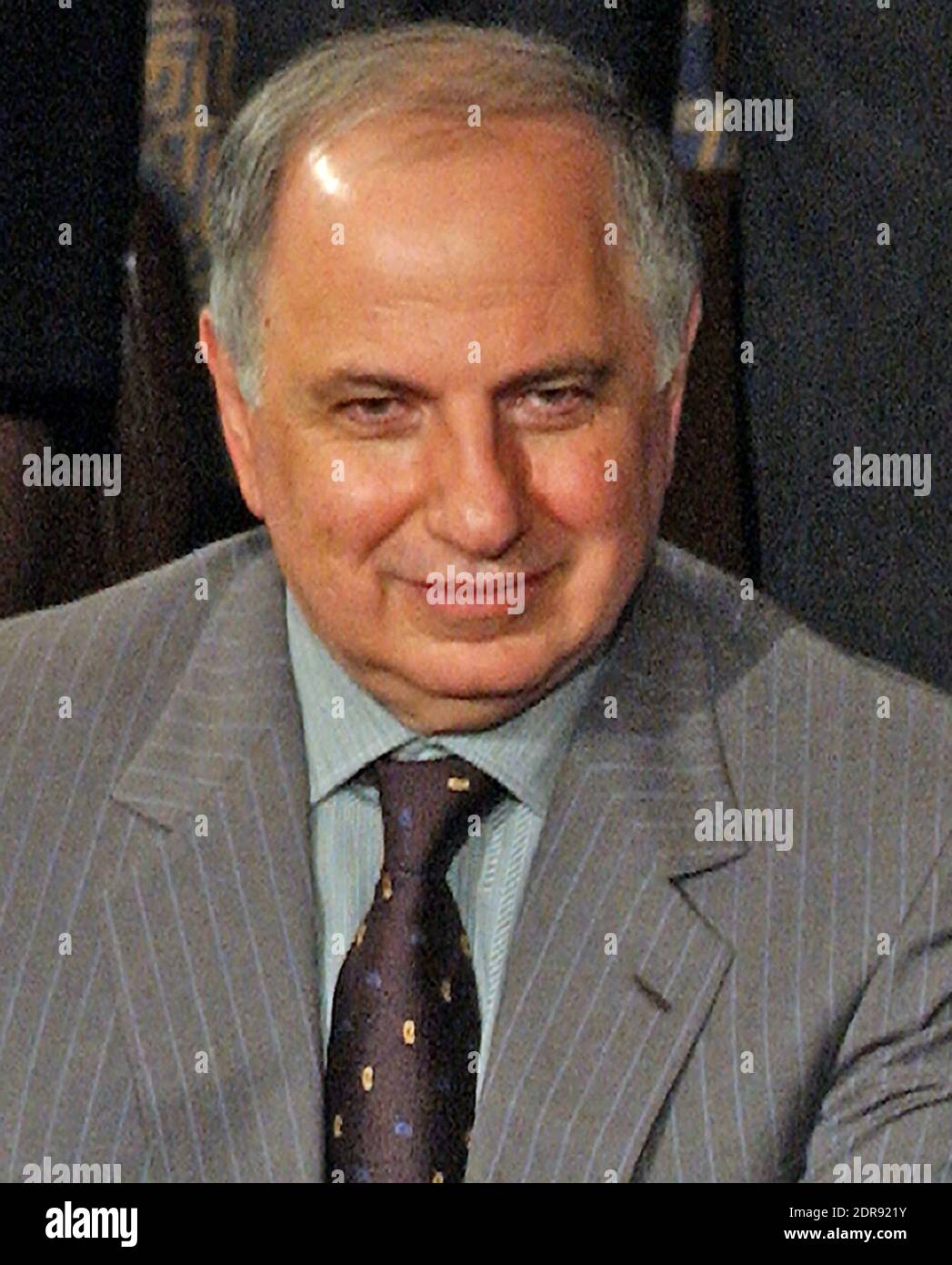 In this file photo from January 20, 2004, Doctor Ahmed Chalabi, Iraqi Governing Council is pictured as he joined first lady Laura Bush for United States President George W. Bush's 2004 State of the Union Address to a Joint Session of the United States Congress at the Capitol in Washington, DC. Iraqi state media reported Chalabi passed away from a heart attack on November 3, 2015. He was in his early 70s.Credit: Ron Sachs / CNP /ABACAPRESS.COM Stock Photo