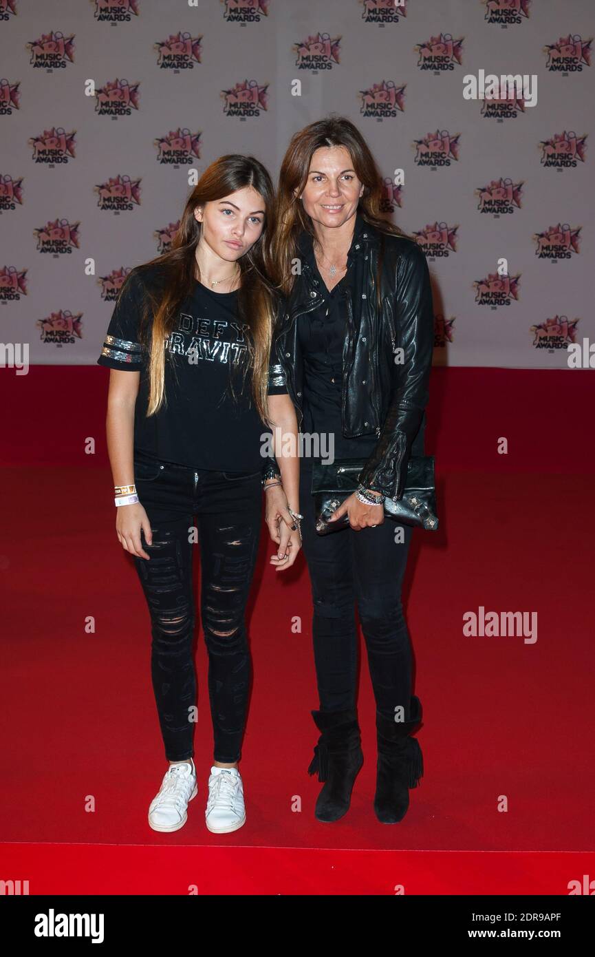 Veronika Loubry and daughter Thylane Blondeau arriving to the 17th NRJ