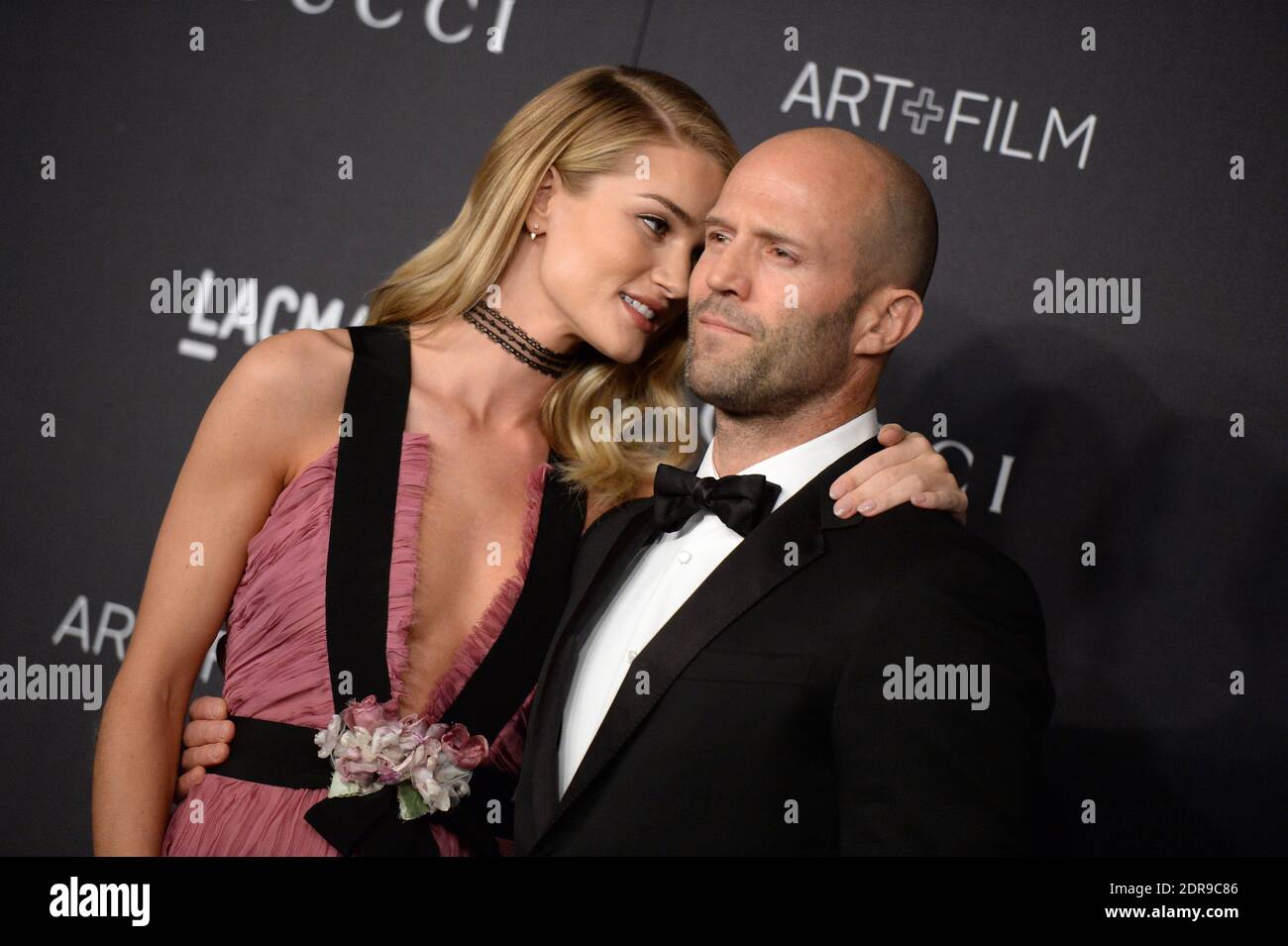 Rosie Huntington-Whiteley and Jason Statham attend LACMA 2015 Art+Film Gala  honoring James Turrell and Alejandro G Inarritu at LACMA on November 7,  2015 in Los Angeles, CA, USA. Photo by Lionel Hahn/ABACAPRESS.COM, image size:1300x955