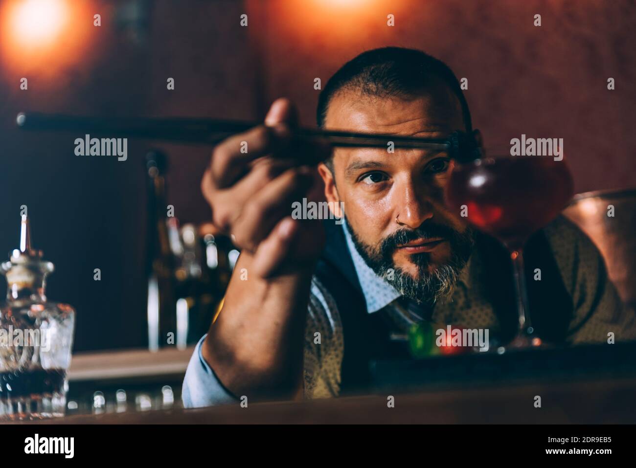 Spain bar food bartender hi-res stock photography and images - Alamy