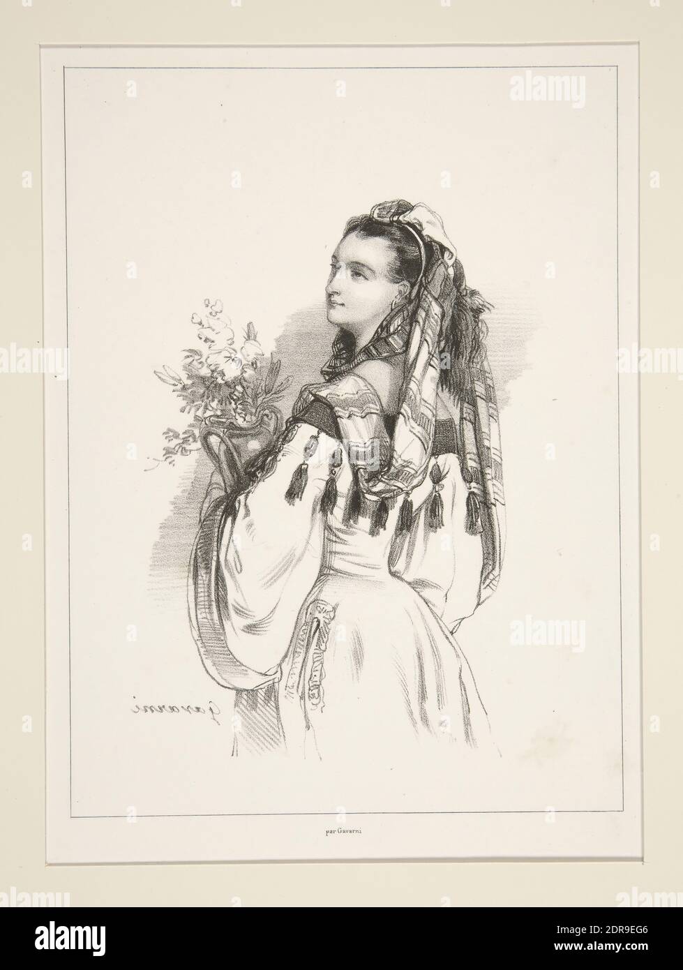 Artist: Paul Gavarni, French, 1804–1866, Fantasie, Lithograph, French, 19th century, Works on Paper - Prints Stock Photo