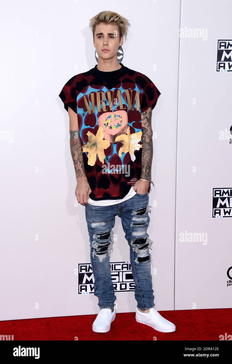 Justin Bieber attends the 2015 American Music Awards at Microsoft Theater on November 22, 2015 in Los Angeles, CA, USA. Photo by Lionel Hahn/ABACAPRESS.COM Stock Photo