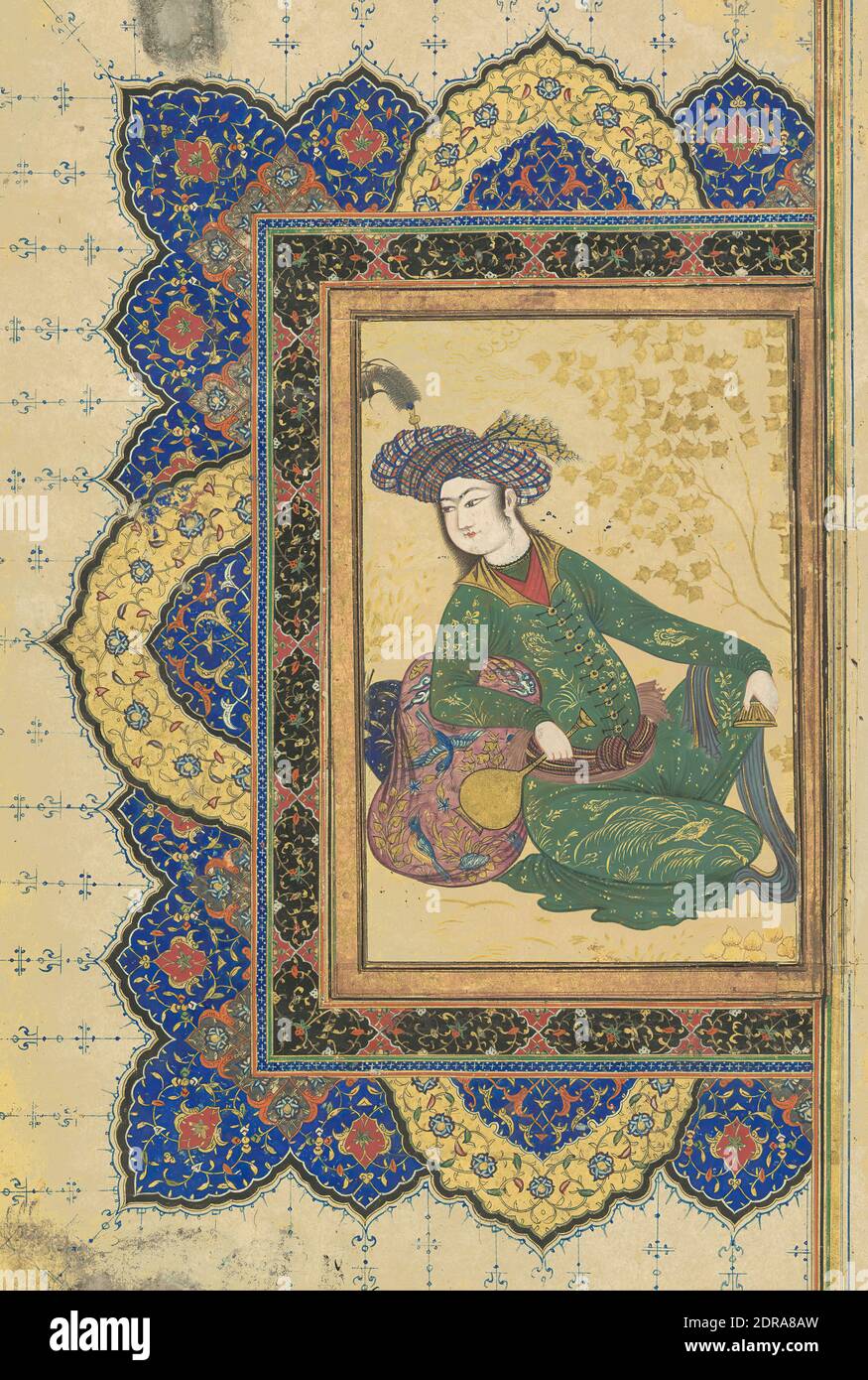 Artist, style of Riza Abbasi, Iranian, ca. 15651635, Reclining