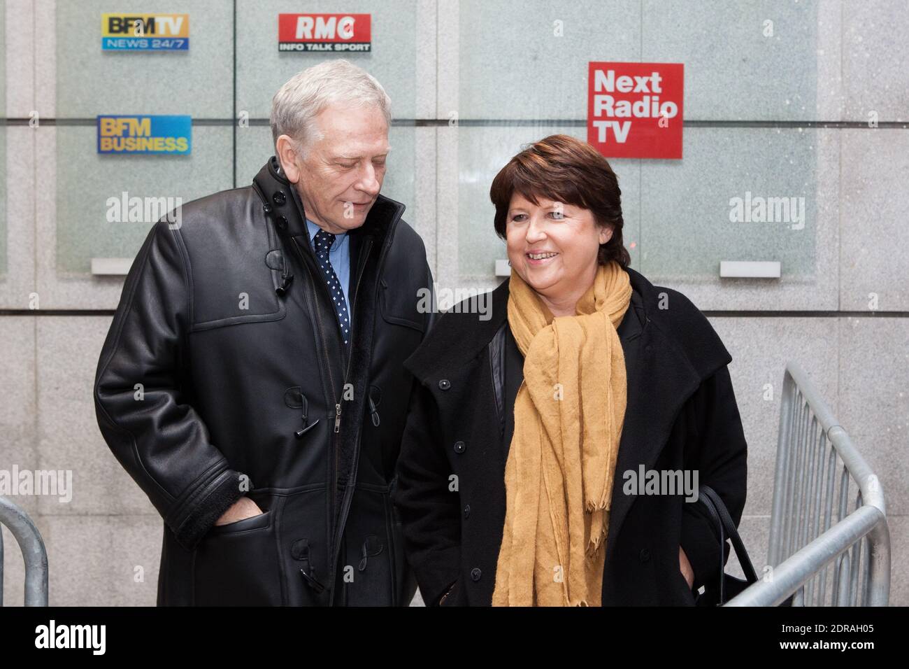 Exclusive - Mayor of Lille Martine Aubry is interviewed by Jean-Jacques  Bourdin on RMC radio in Paris, France on December 03, 2015. Photo by Audrey  Poree/ ABACAPRESS.COM Stock Photo - Alamy