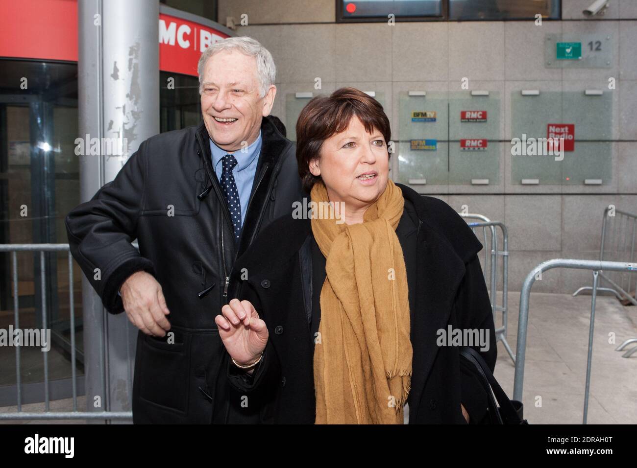 Exclusive - Mayor of Lille Martine Aubry is interviewed by Jean-Jacques  Bourdin on RMC radio in Paris, France on December 03, 2015. Photo by Audrey  Poree/ ABACAPRESS.COM Stock Photo - Alamy