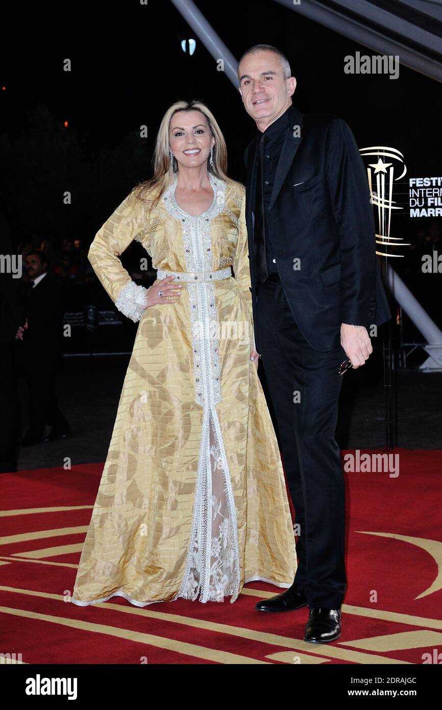 Fayrouz Karawani and Laurent Weil attending the red carpet before the Opening Ceremony of the 15th Marrakech International Film Festival in Marrakech, Morocco on December 04, 2015. Photo by Aurore Marechal/ABACAPRESS.COM Stock Photo