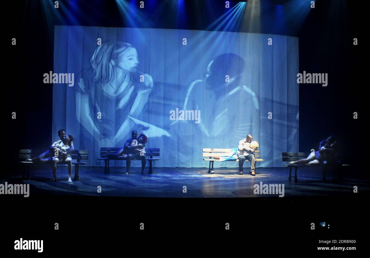 Presentation of new musical about Nelson Mandela, MADIBA at Comedia theatre in Paris, France on December 14, 2015. Photo by Alain Apaydin/ABACAPRESS.COM Stock Photo