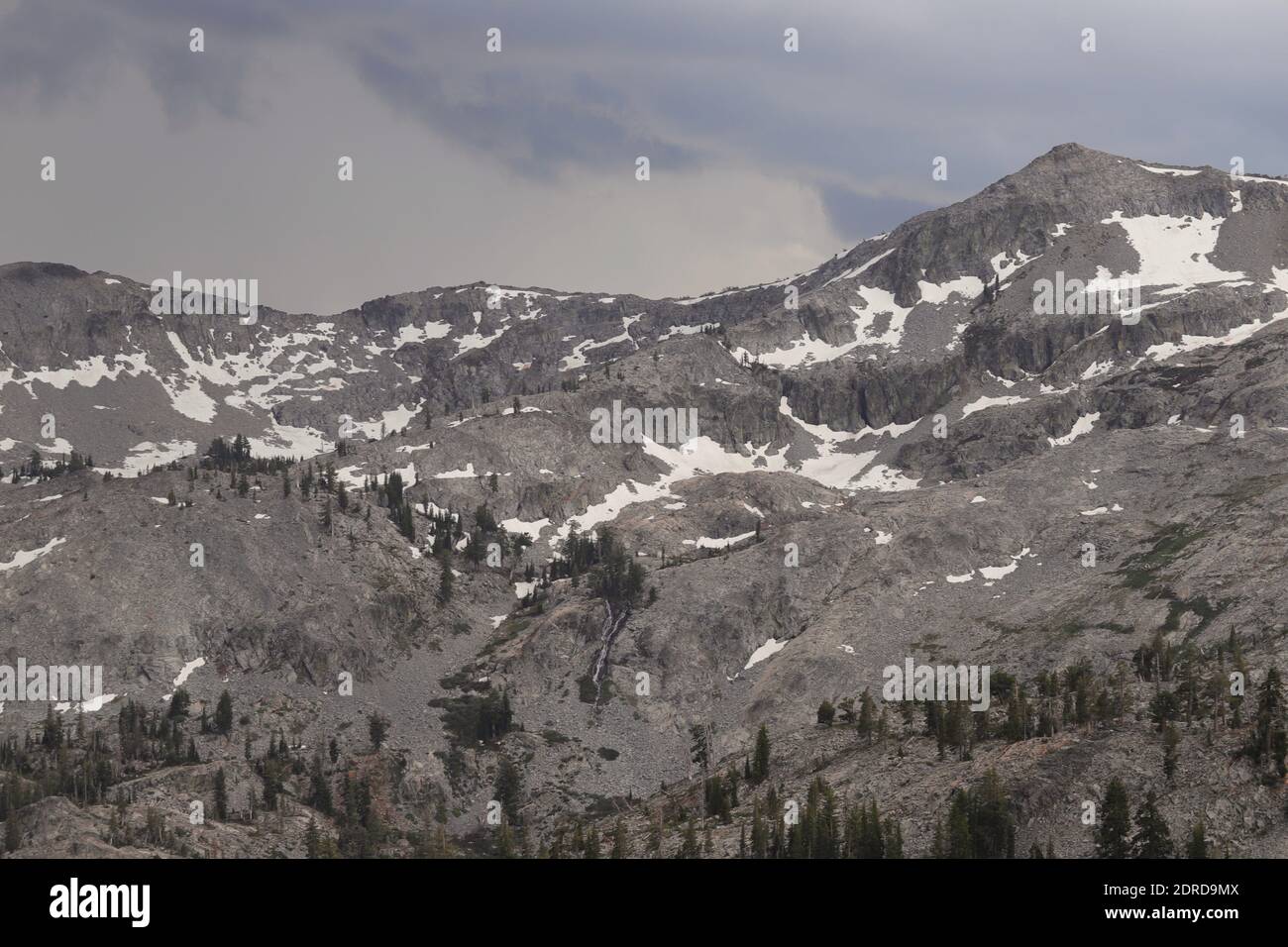 Snowy Mountain Stock Photo