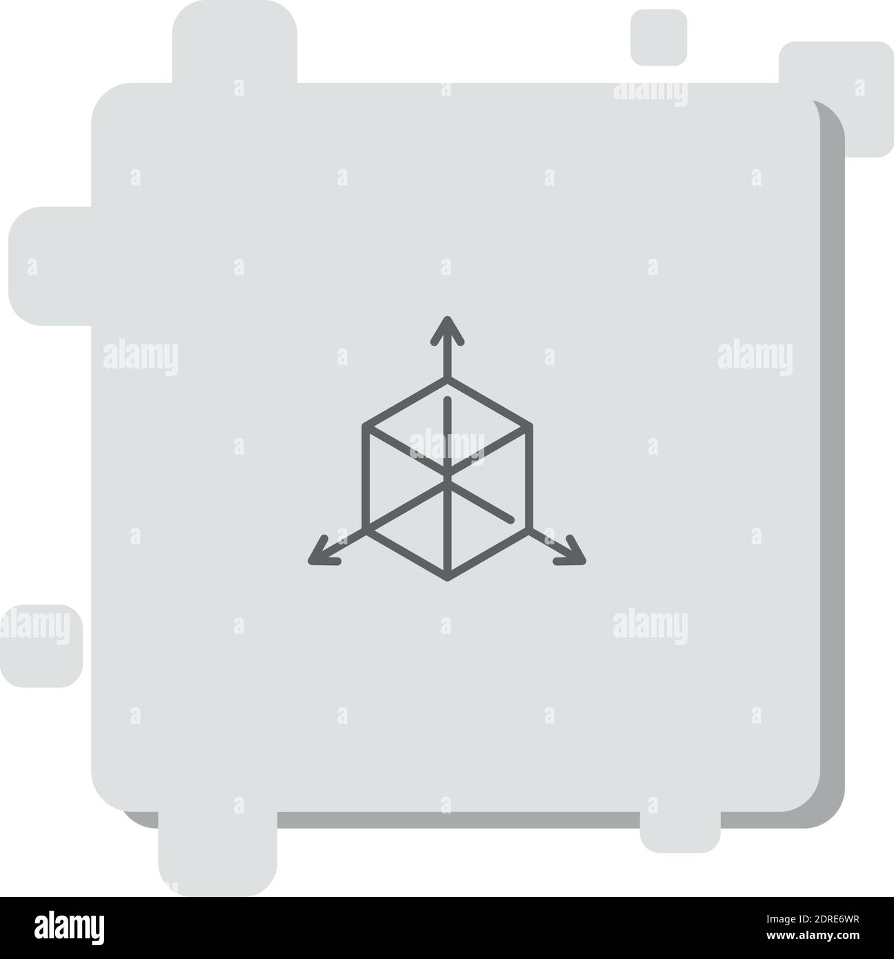 D design vector icon modern simple vector illustration Stock Vector ...