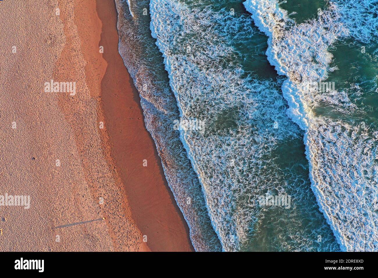 Aerial View Of Beach Stock Photo - Alamy