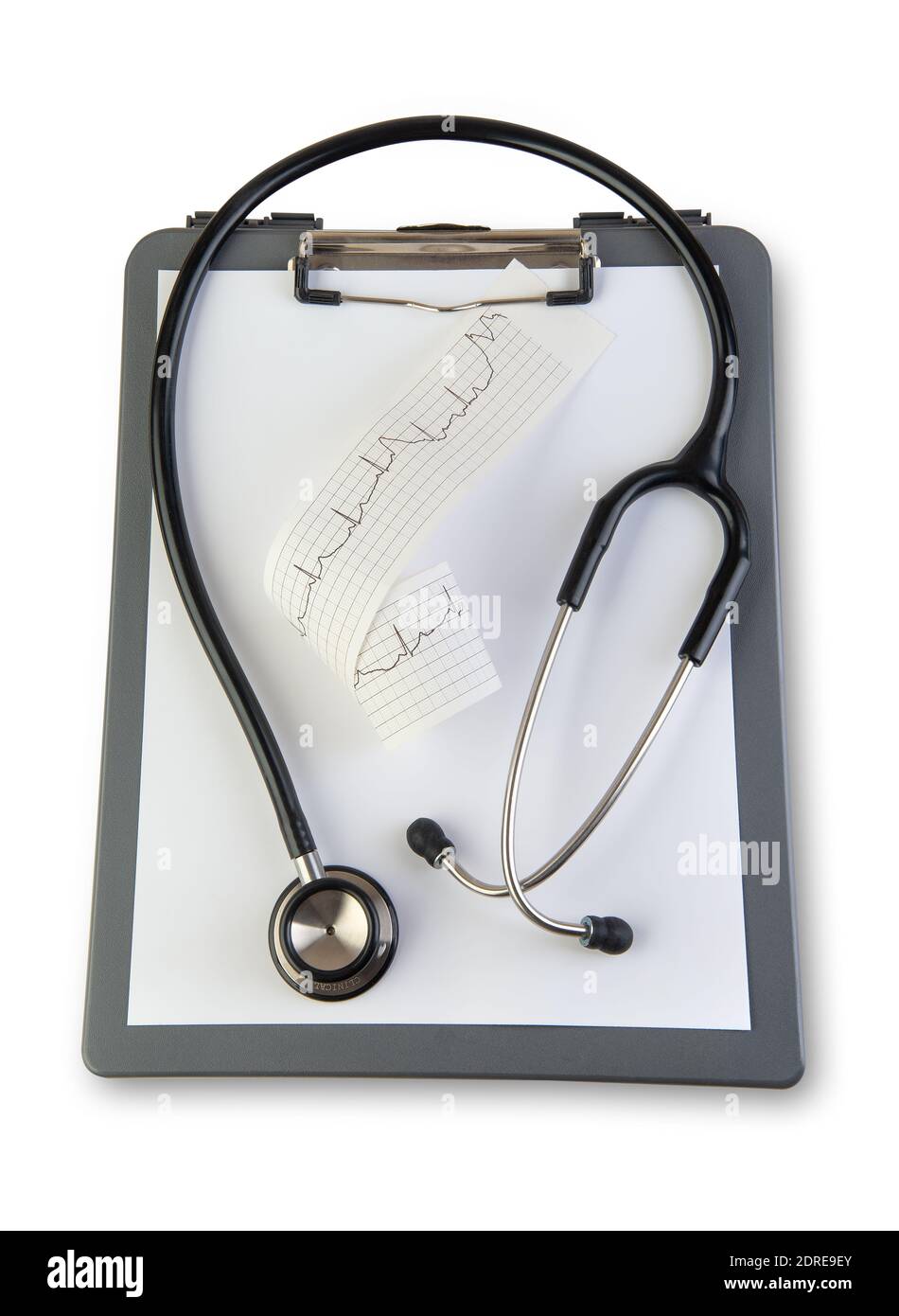 Doctor tools for exam room notes and results Stock Photo