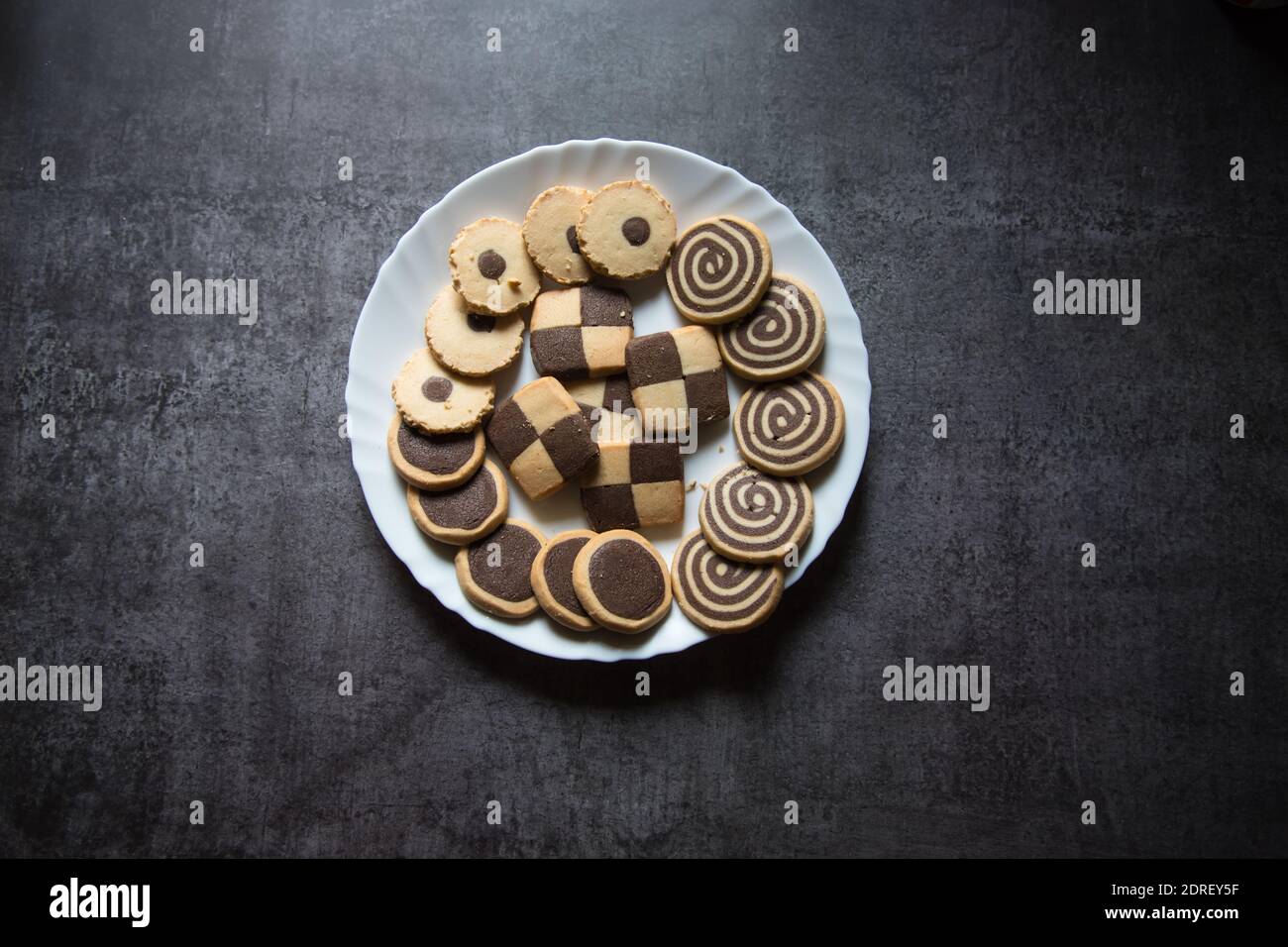 Cookies on a plate Stock Photo
