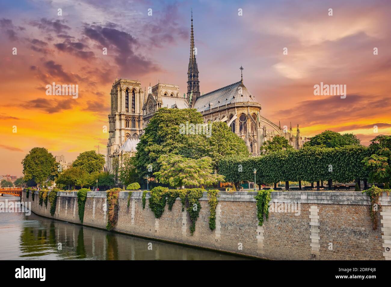 Notre Dame de Paris at spring, France Stock Photo Alamy