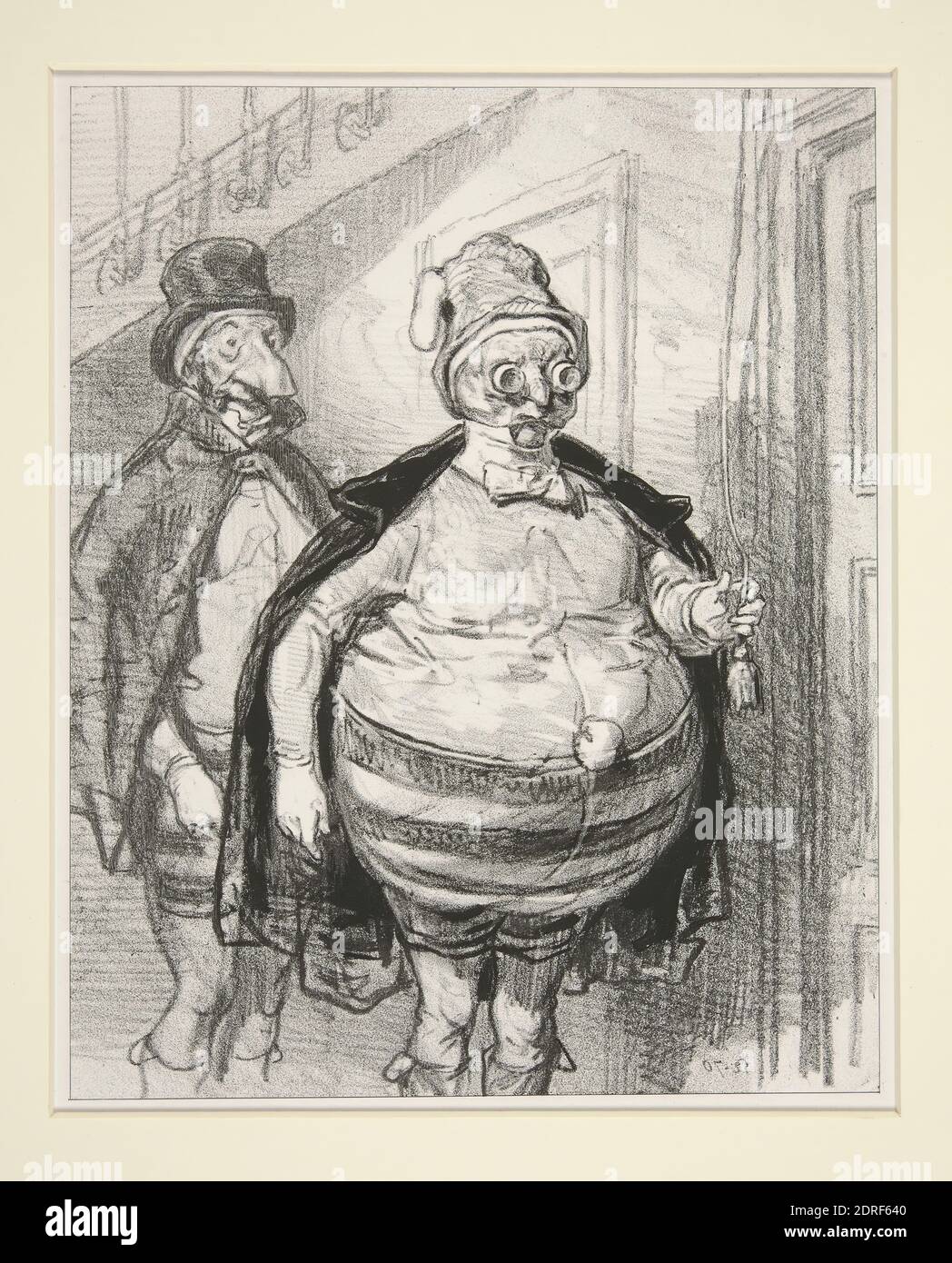 Artist: Paul Gavarni, French, 1804–1866, Mon cher, avec une mise decente et des gants, on est recu partout., Lithograph, French, 19th century, Works on Paper - Prints Stock Photo