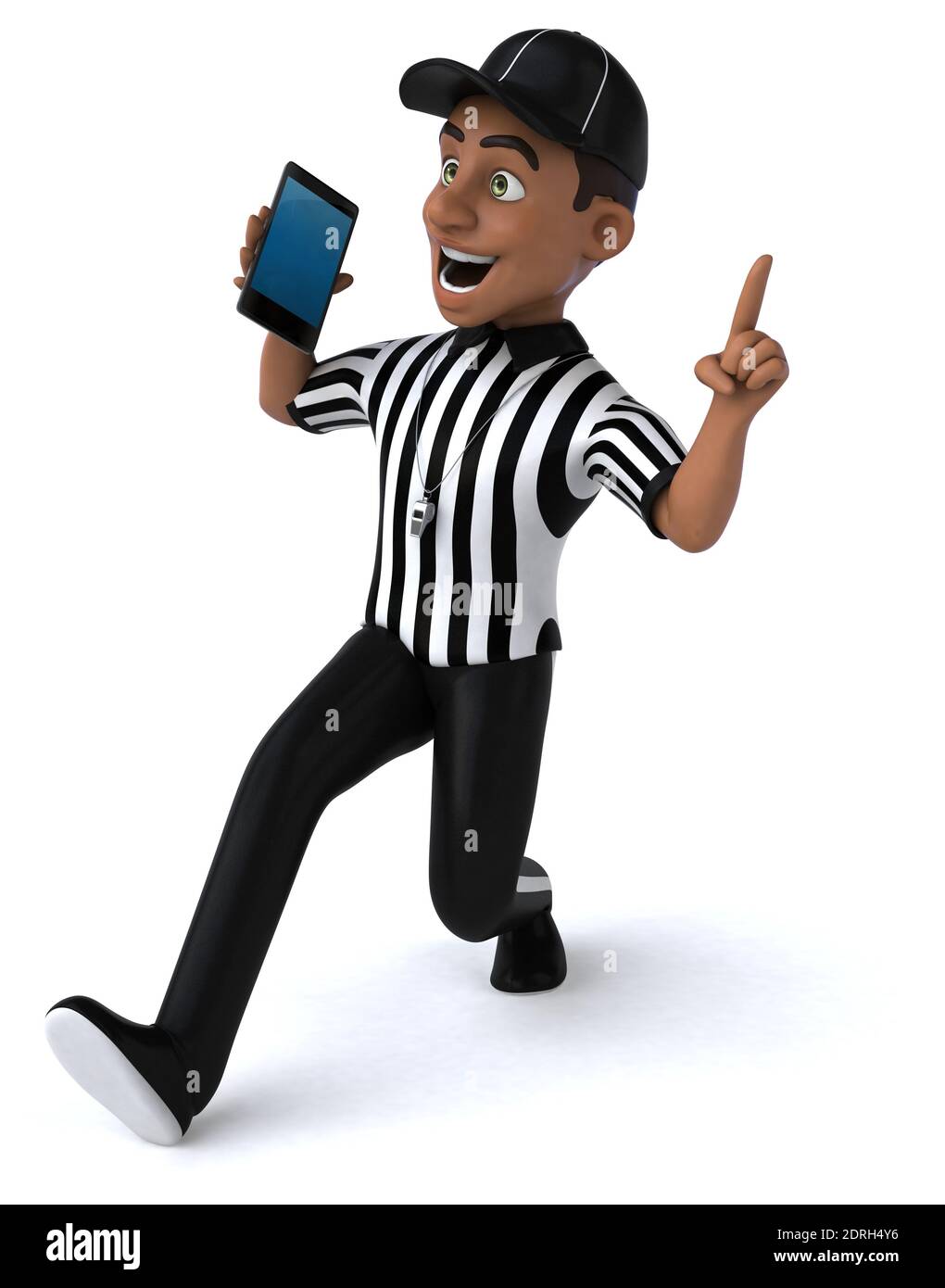 Fun 3D Illustration of an american Referee Stock Photo - Alamy