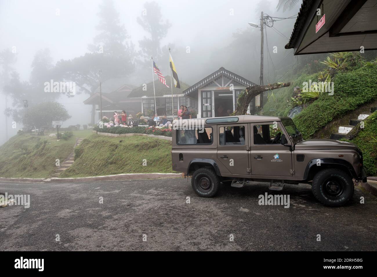 Bukit Larut, Taiping, Malaysia - 28 October, 2018: Bukit Larut is one of tourist attraction in Taiping can be reached by 4x4 ride with serene foggy en Stock Photo