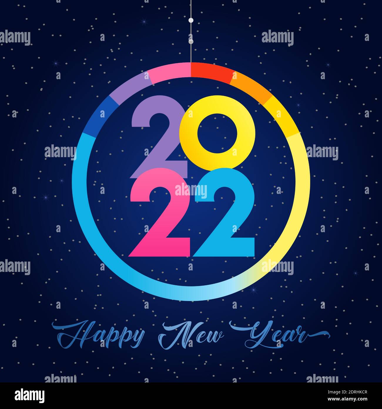 Christmas 2022 Graphics 2022 A Happy New Year Symbol Concept. Round Logotype. Abstract Isolated  Graphic Design Template. Coloured Numbers Christmas Season Creative  Decoration Stock Vector Image & Art - Alamy