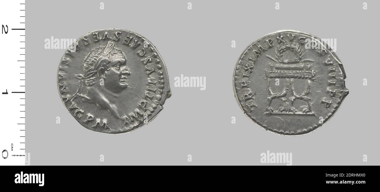 Denarius titus emperor rome hi-res stock photography and images - Alamy
