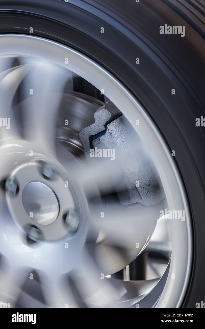Rotating car wheel hires stock photography and images Alamy