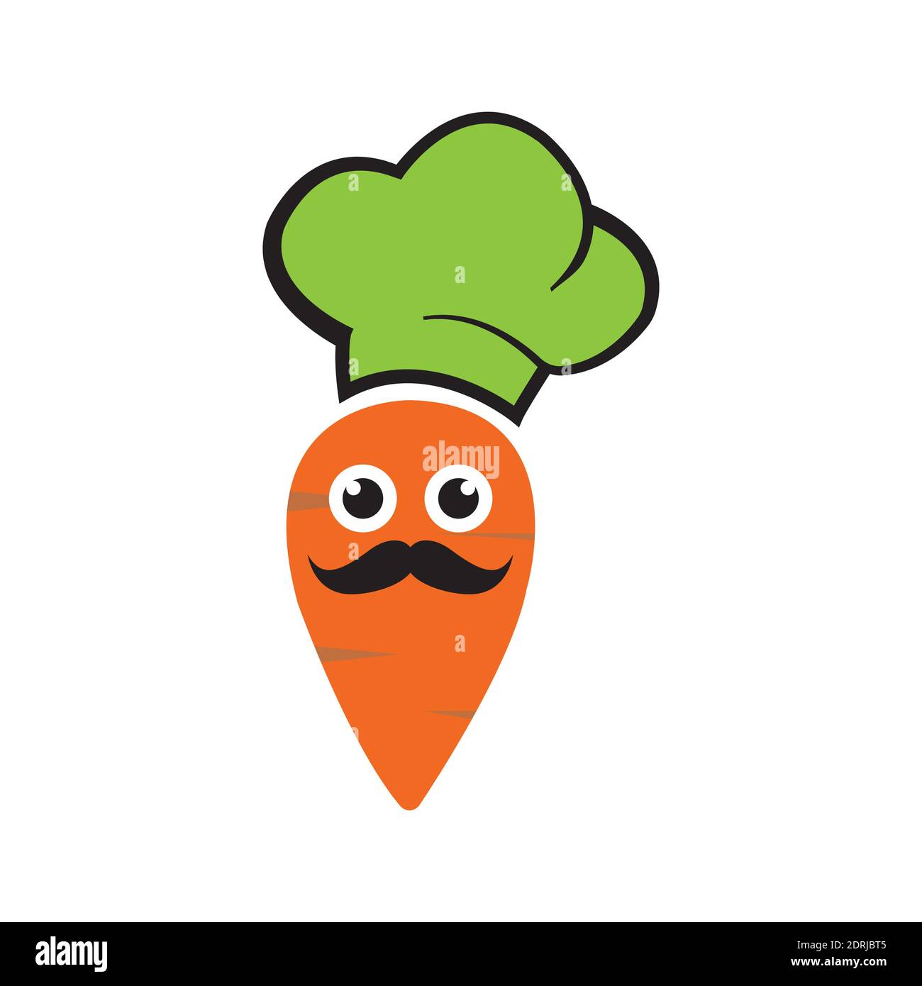 Carrot Logo Template Vector Design Stock Vector