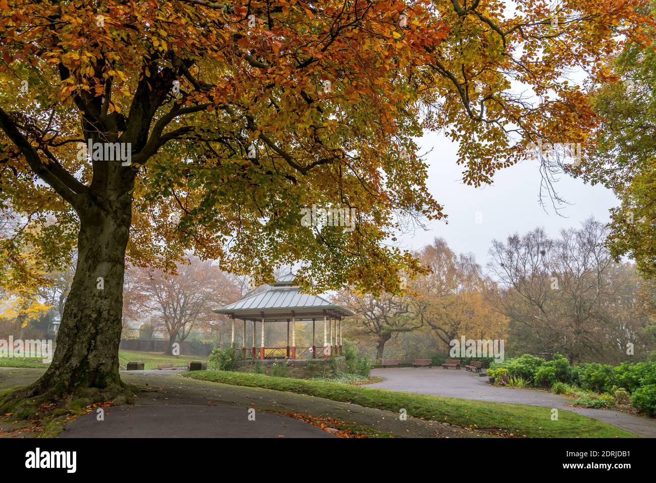 Bandstand at Beaumont Park, Park Road, Huddersfield, West Yorkshire