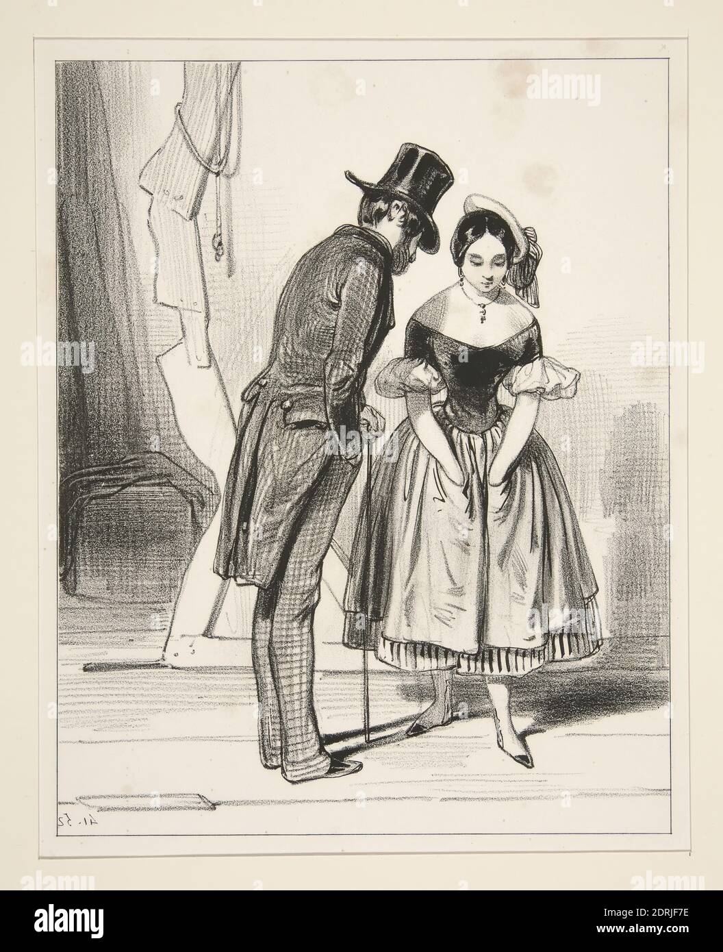 Artist: Paul Gavarni, French, 1804–1866, Madame Charmant…, Lithograph, French, 19th century, Works on Paper - Prints Stock Photo