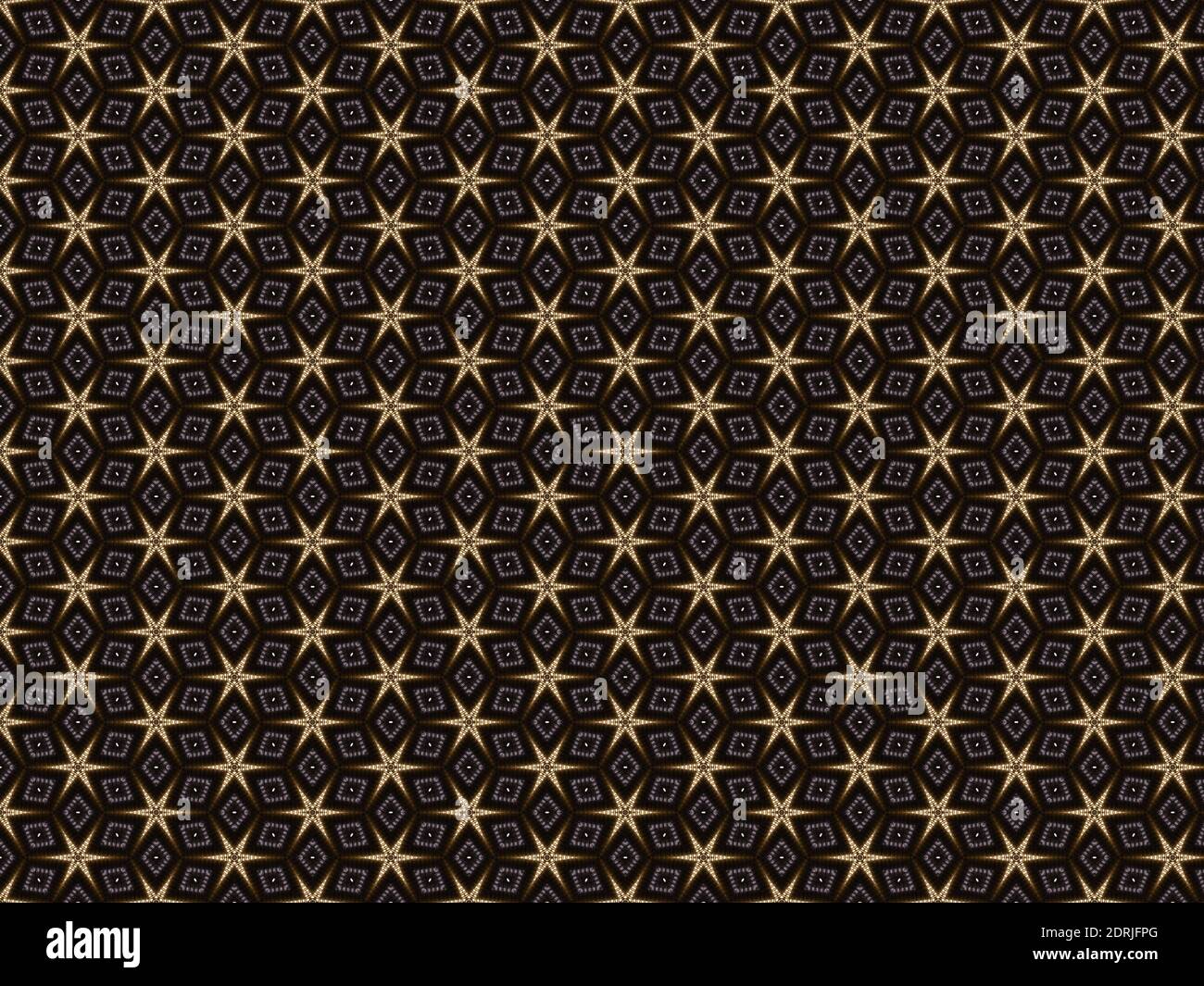 Seamless star pattern in gold on black background - texture Stock Photo ...