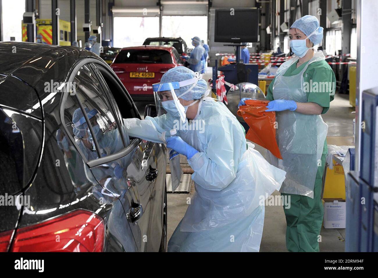 An MoT centre in Belfast has the first to open as a Covid19