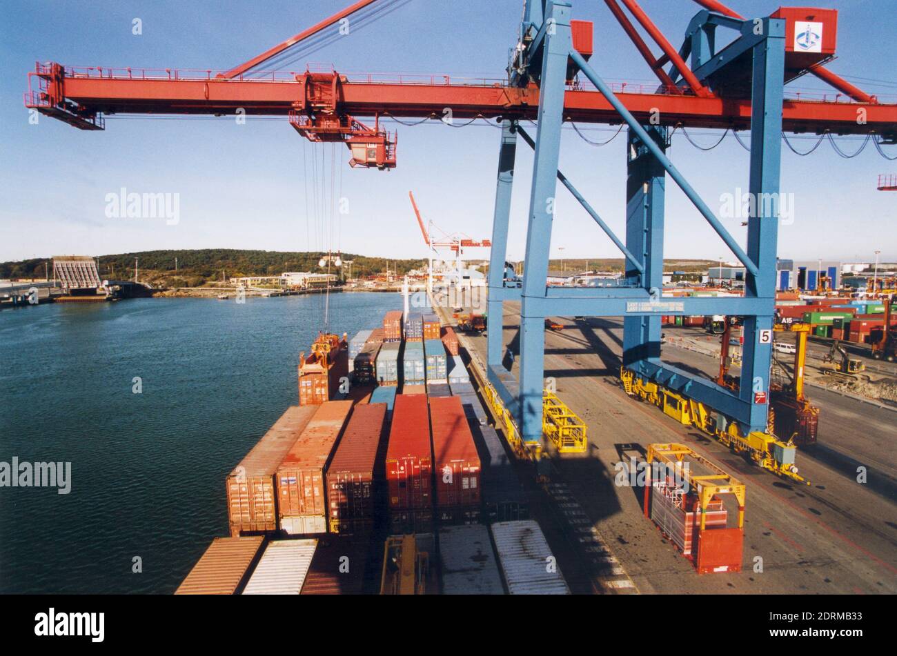 CONTAINER HARBOUR in Gotheburg Stock Photo - Alamy