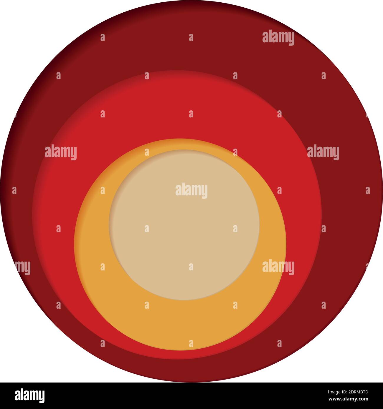 Round palette of four colors on a white background - Vector illustration Stock Vector