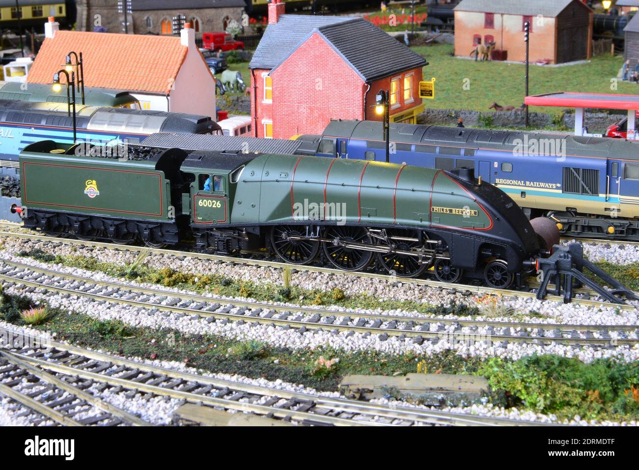 Miles Beevor an A4 Pacific locomotive in OO Stock Photo - Alamy