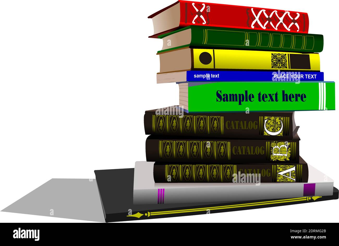 Column at books. Vector Illustration Stock Vector Image & Art Alamy