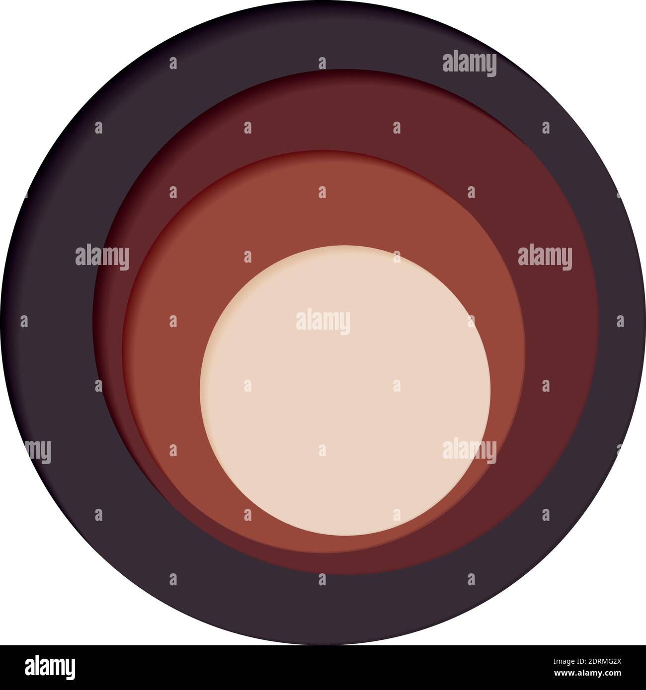 Round palette of four colors on a white background - Vector illustration Stock Vector