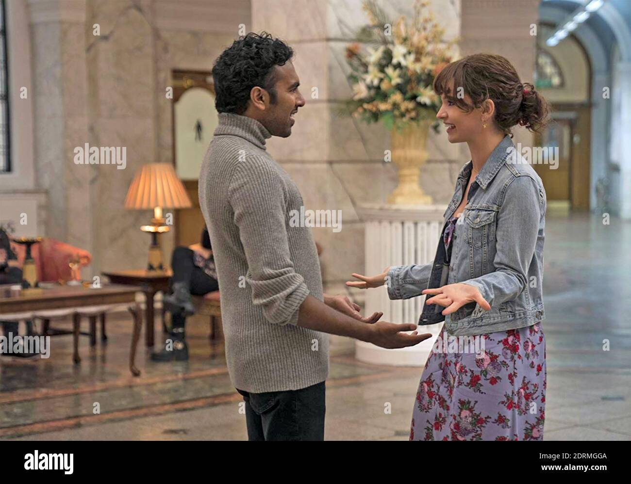 YESTERDAY  2019 Universal Pictures film with Himesh Patel and Lily James Stock Photo