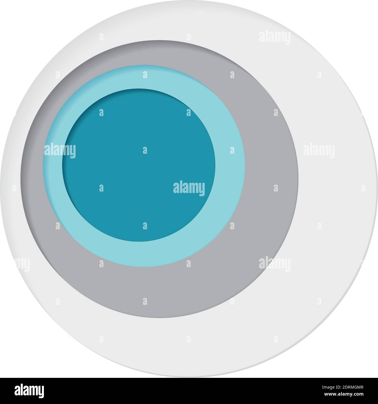 Round palette of four colors on a white background - Vector illustration Stock Vector