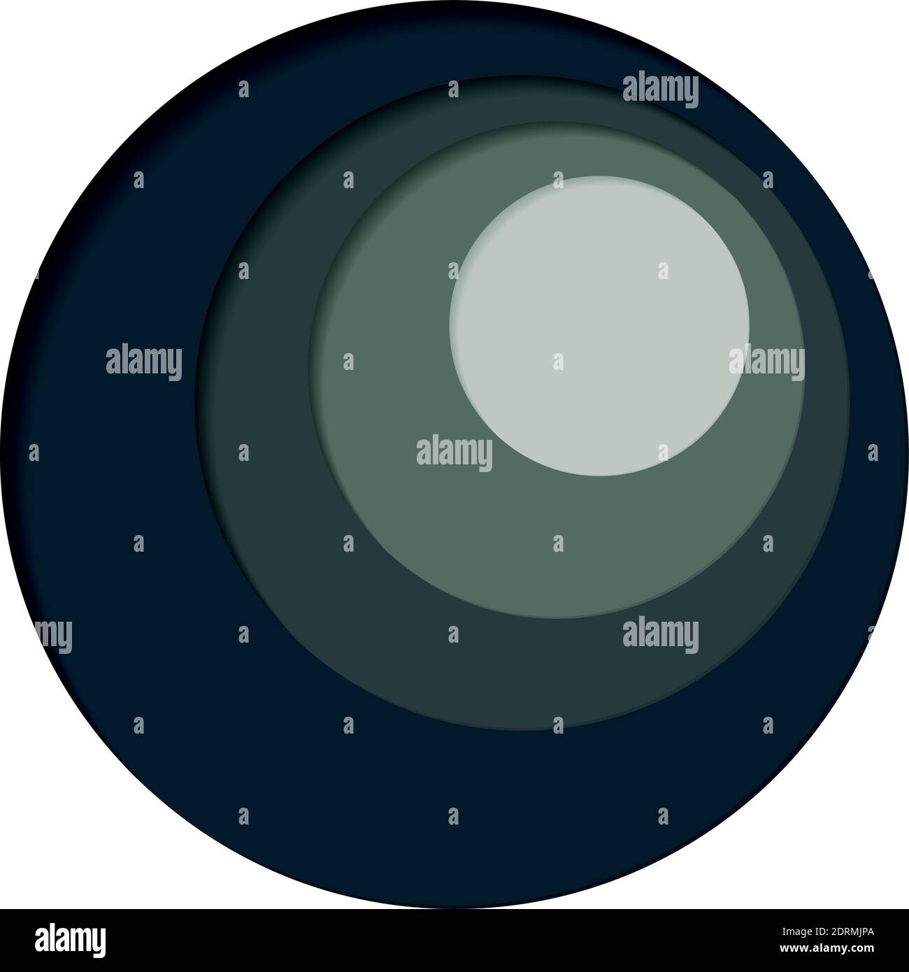 Round palette of four colors on a white background - Vector illustration Stock Vector