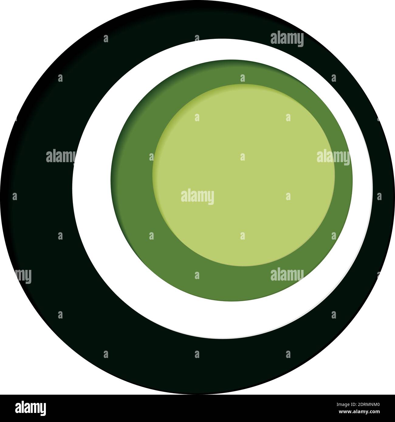 Round palette of four colors on a white background - Vector illustration Stock Vector