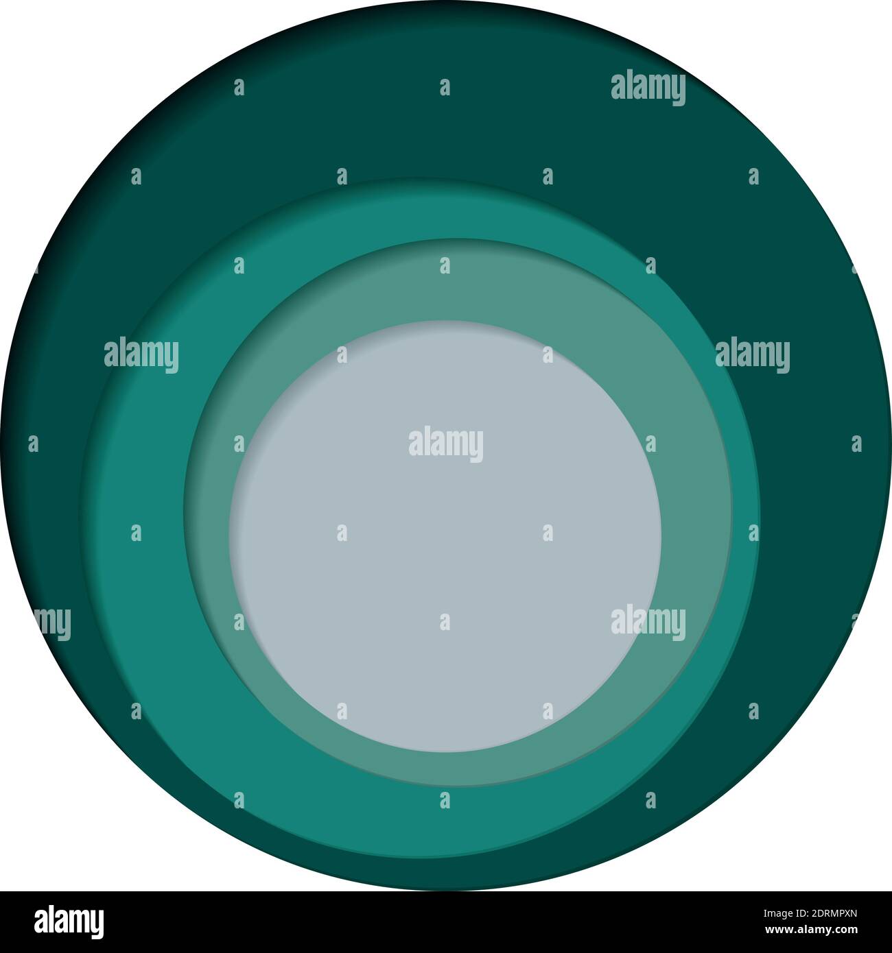 Round palette of four colors on a white background - Vector illustration Stock Vector