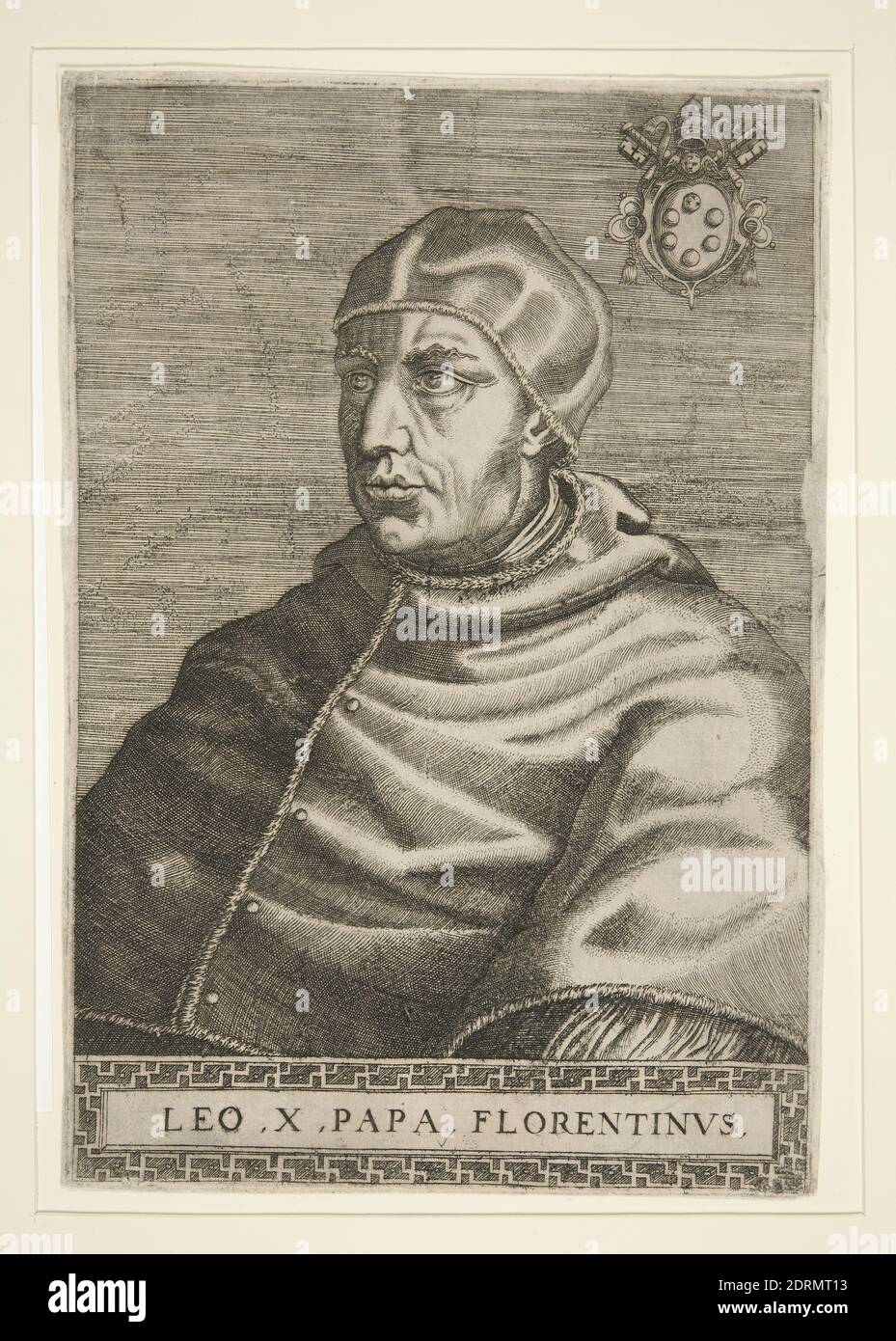 Pope Leo X, Engraving, sheet: 24.3 × 16.4 cm (9 9/16 × 6 7/16 in.), Made in  Italy, Italian, 16th century, Works on Paper - Prints Stock Photo - Alamy