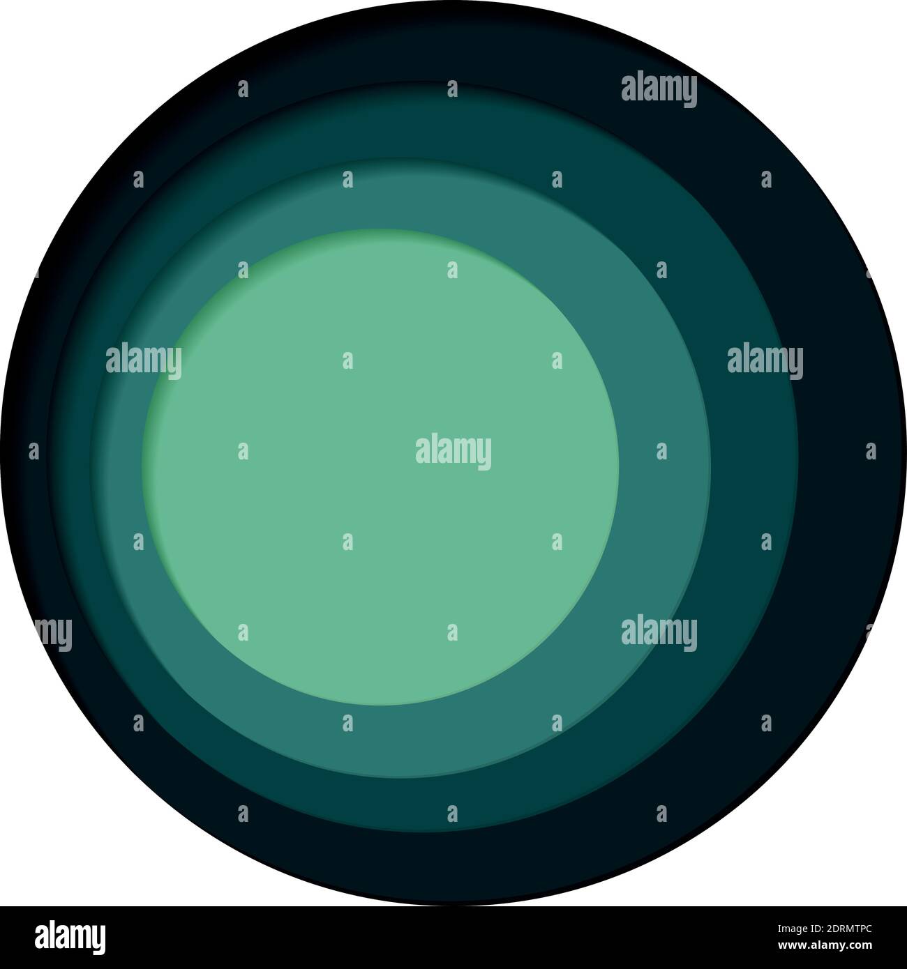 Round palette of four colors on a white background - Vector illustration Stock Vector