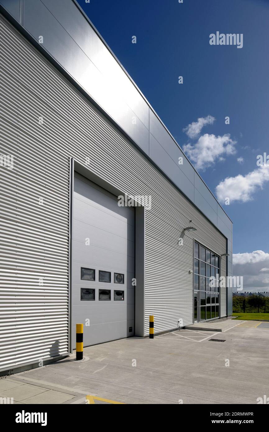 Industrial Units at Hawarden Business Park, North Wales Stock Photo Alamy