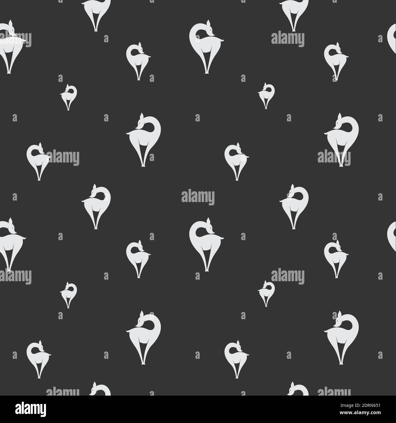 Deer vector art background design for fabric and decor. Seamless ...