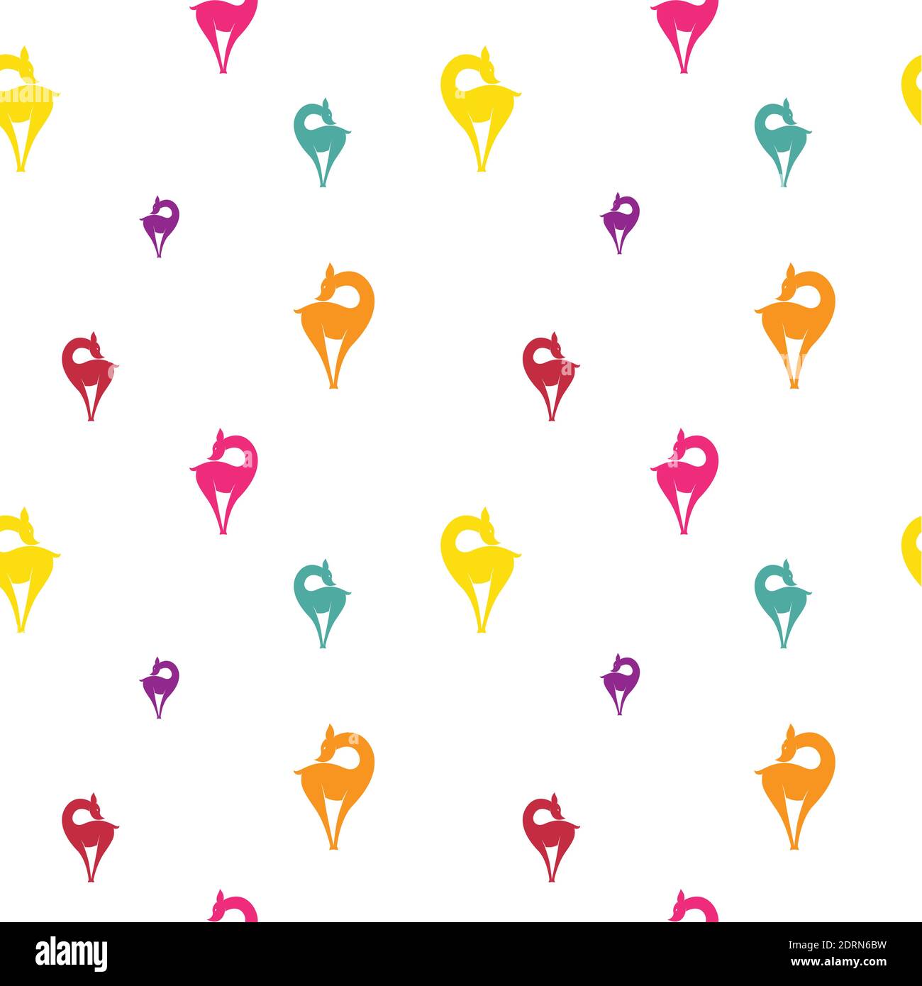 Deer vector art background design for fabric and decor. Seamless ...