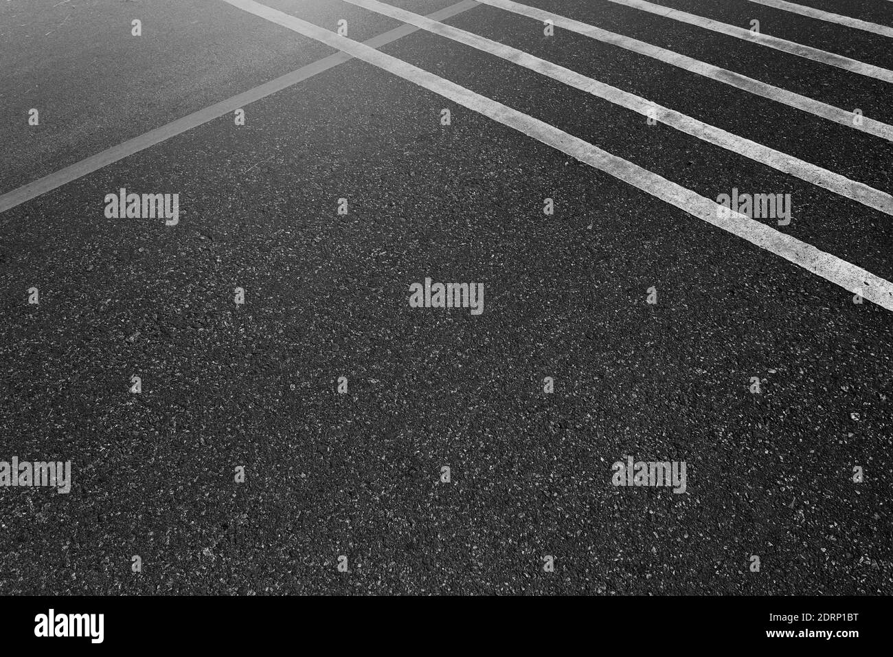 Empty road markings Black and White Stock Photos & Images - Alamy