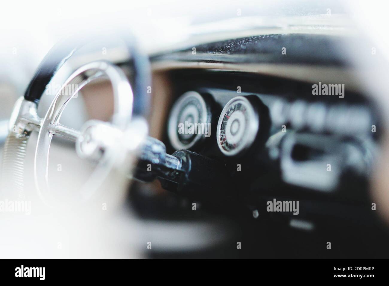 Interior Of Vintage Car Stock Photo - Alamy
