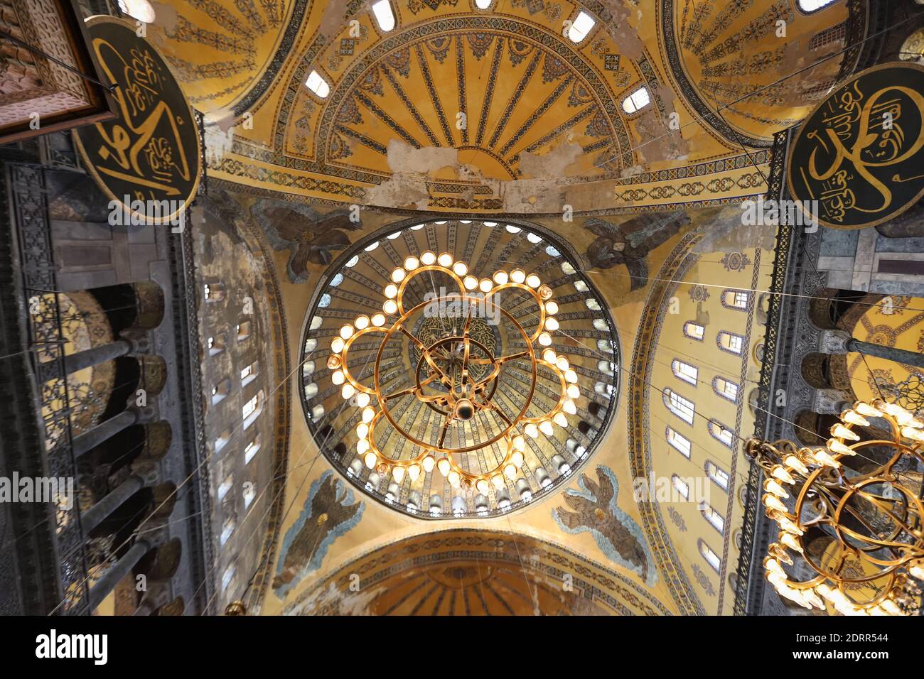 Hagia Sophia Mosque in Sultanahmet, Istanbul City, Turkey Stock Photo ...