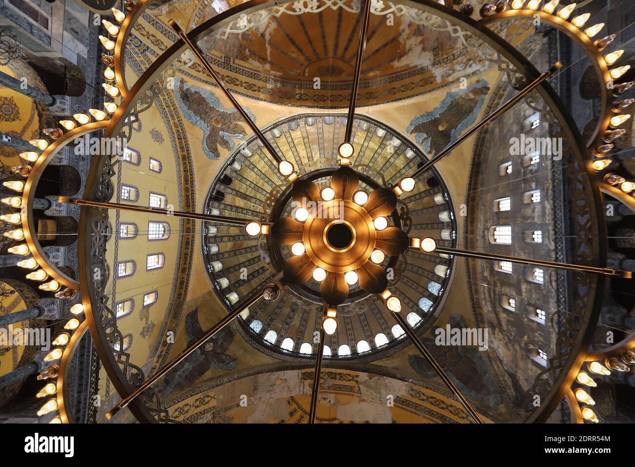 Hagia Sophia Mosque in Sultanahmet, Istanbul City, Turkey Stock Photo ...