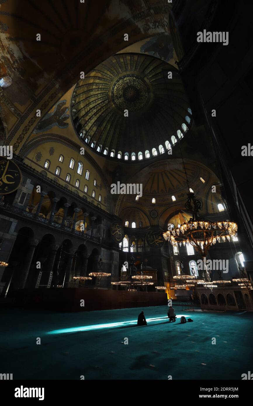 Hagia Sophia Mosque in Sultanahmet, Istanbul City, Turkey Stock Photo ...